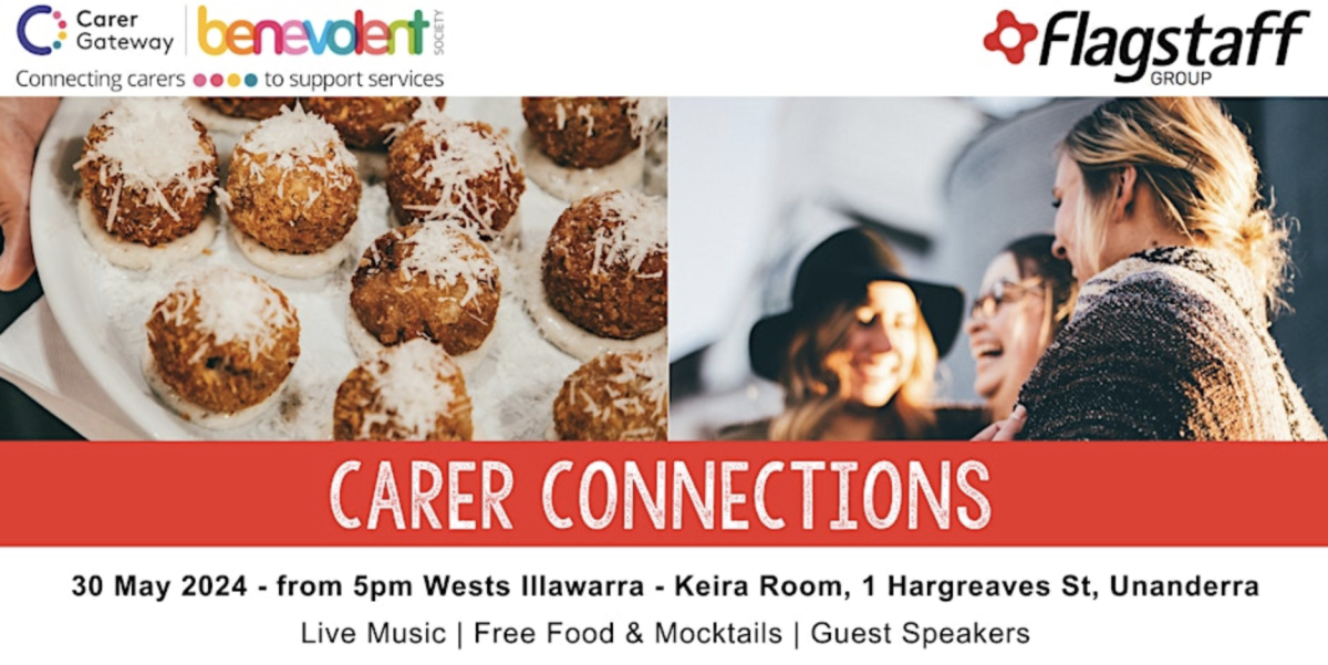 Banner for Carer Connections event